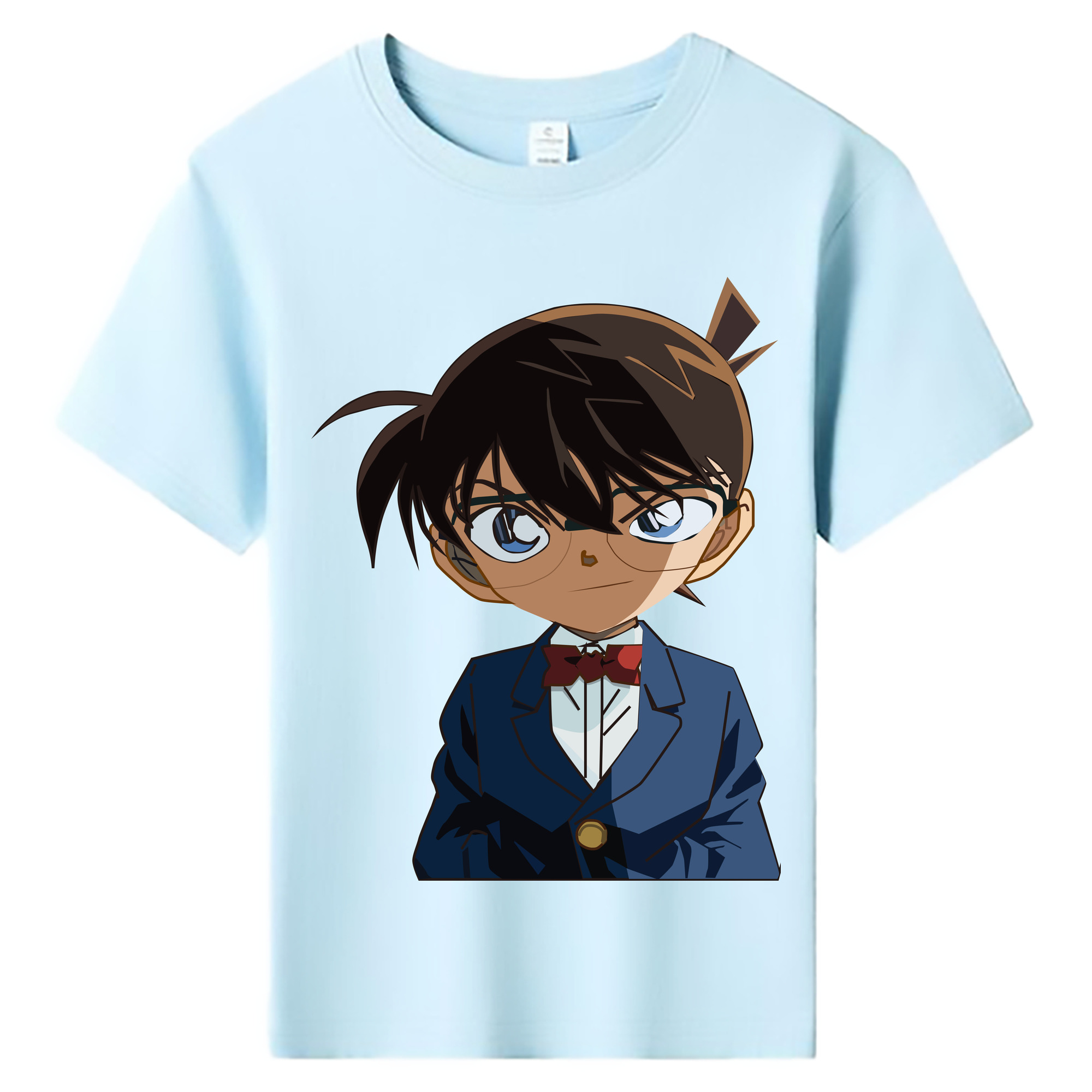 （画像用） 名探偵コナン 江戸川 コナン Detective Conan Conan Edogawa 綿100％キッズTシャツ（フロントプリント）